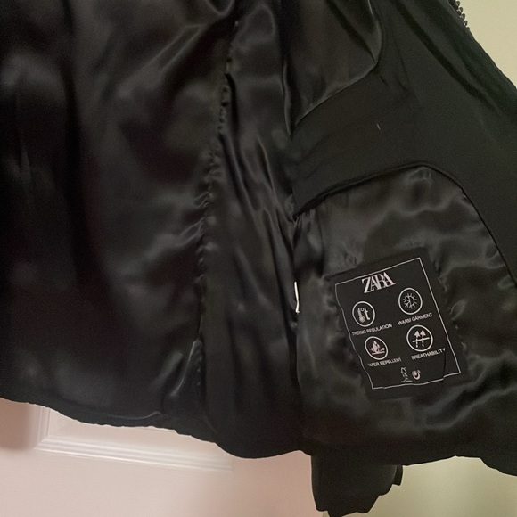 Zara Black Outerwear Puffer Jacket - Picture 13 of 17
